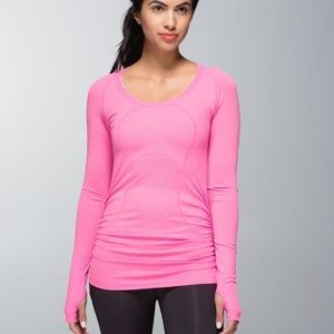 Lululemon Swiftly Tech Long Sleeve Scoop Ruched